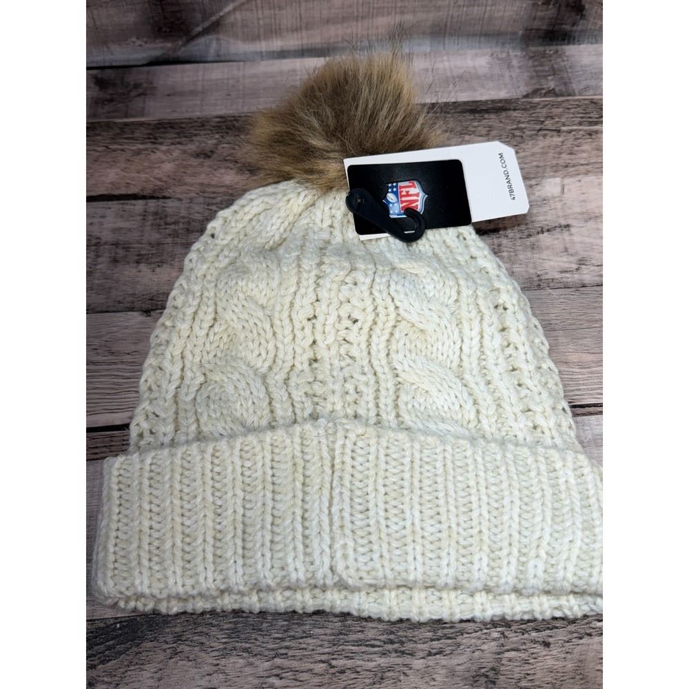 Atlanta Falcons Women's 47 Brand White Cream Meeko Cuff Knit Hat